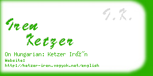 iren ketzer business card